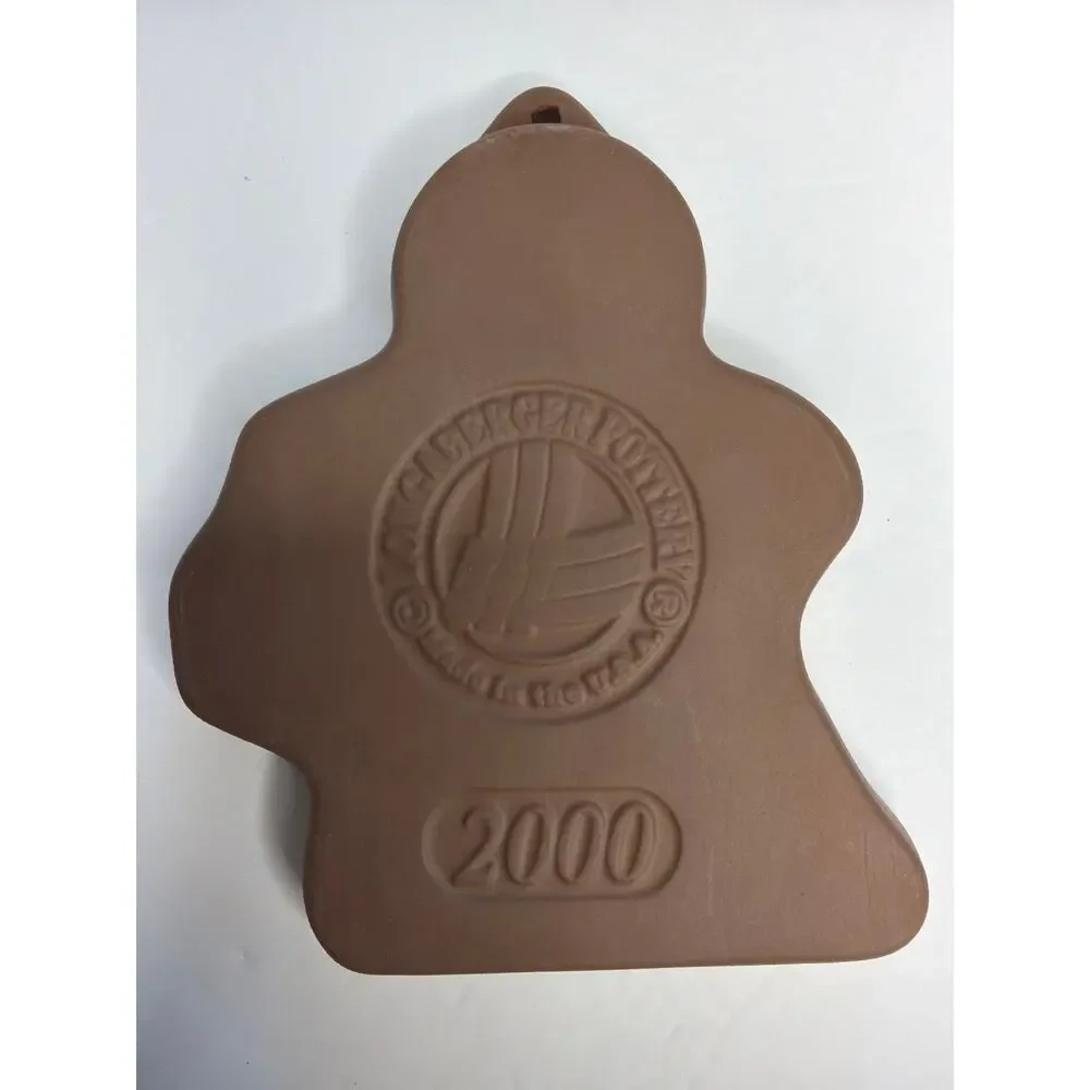 Longaberger Basket Pottery Roger 2000 Gingerbread Cookie Mold Ornament Christmas